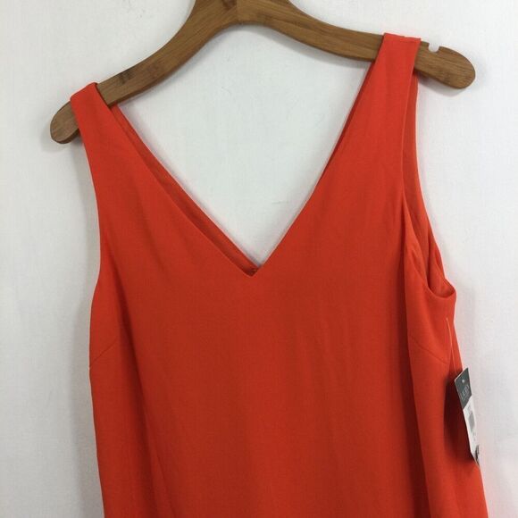 Ralph Lauren Womens Crepe Sleeveless Shift Dress Vienna Orange Size 14 NWT - Picture 2 of 10